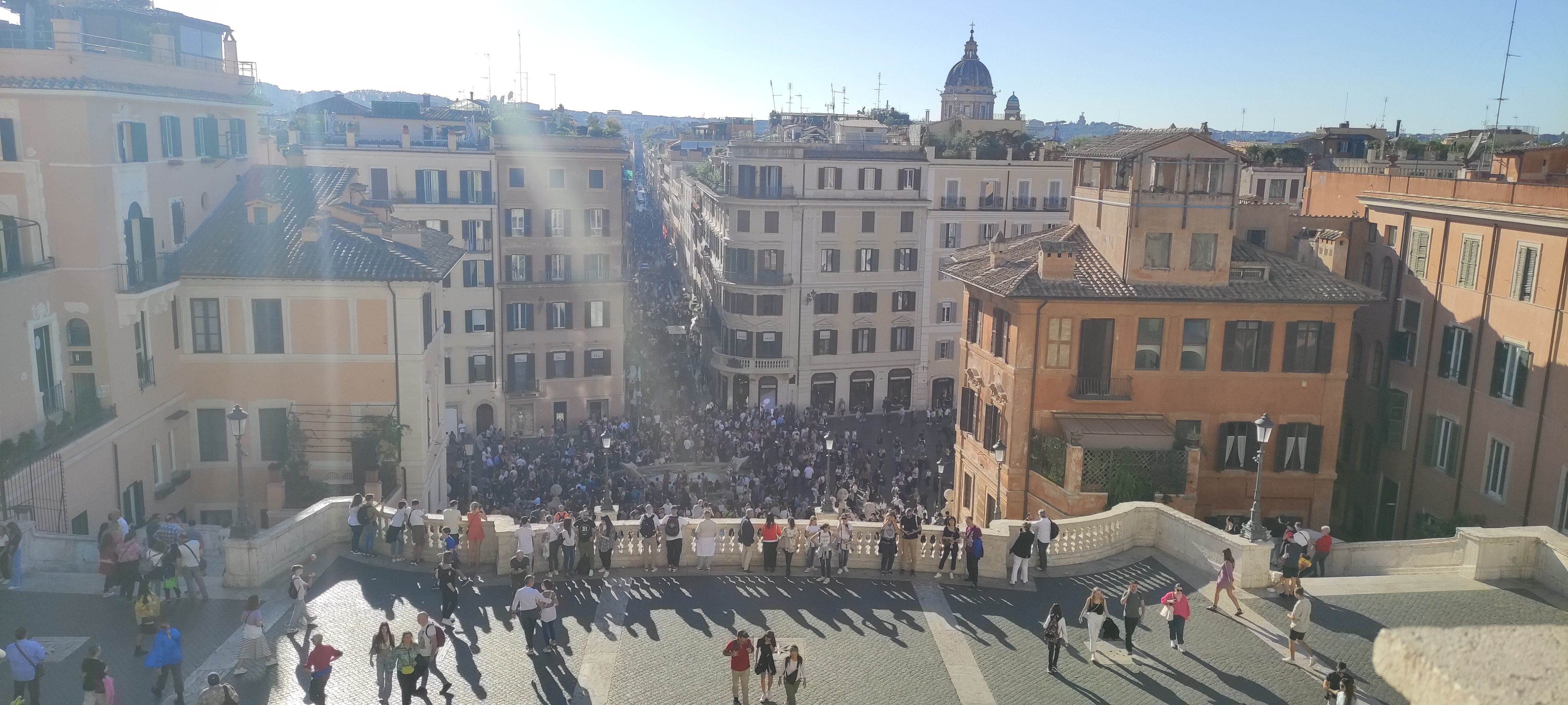 Spanish Steps: 135 steps with this awesome view. Credit: take italy in